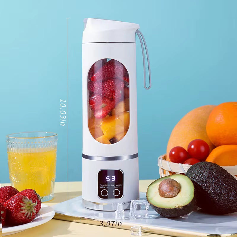 8-Blade USB Charging, Smoothie, Kitchen Ingredient Processor, Portable Juicer, 3-Speed Adjustable Multi-Function Mixer Juicer