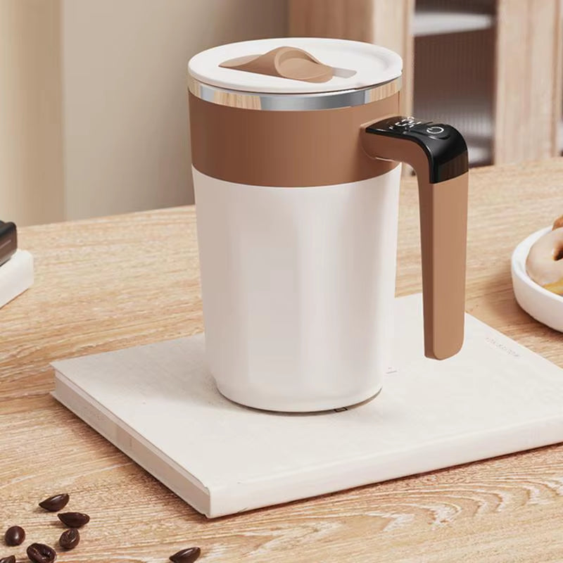 Stainless Steel Automatic Stirring Coffee Mug Portable Safe Coffee Mug USB Rechargeable Automatic Magnetic Cup for Tea Milk