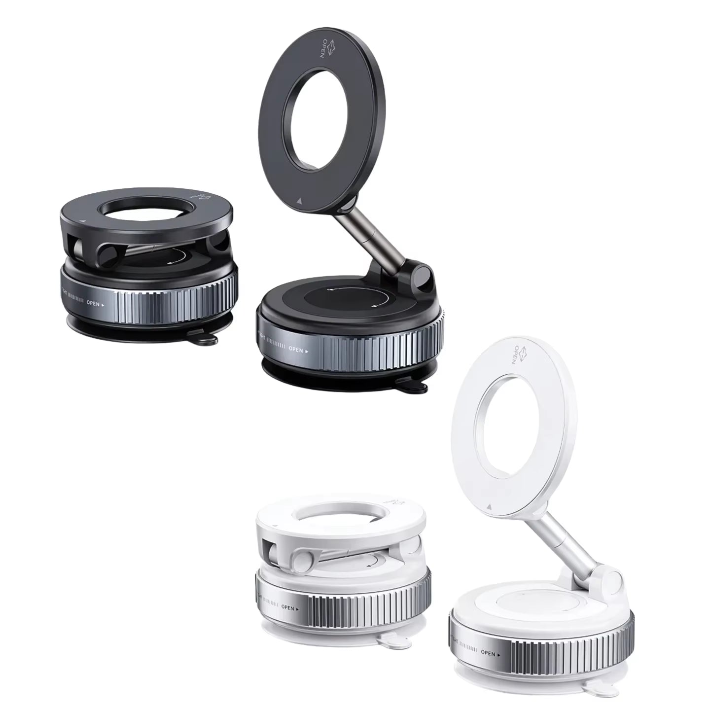 Vacuum Suction Cup Rotation 360° Magnetic Adsorption Stand Navigation Universal Stand Car Phone Magnetic Stand Mechanical