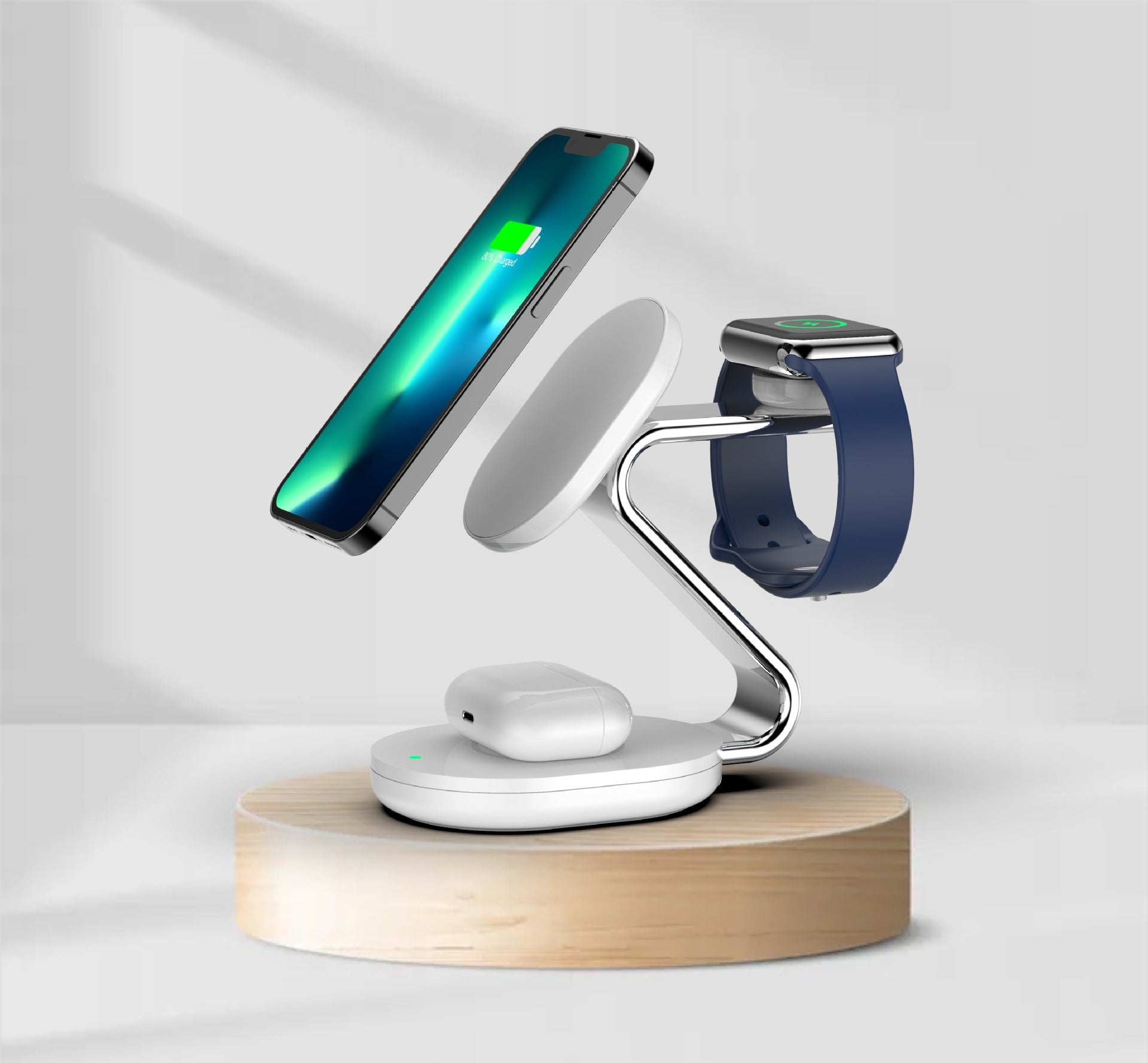 Three-In-One Magnetic Wireless Charger