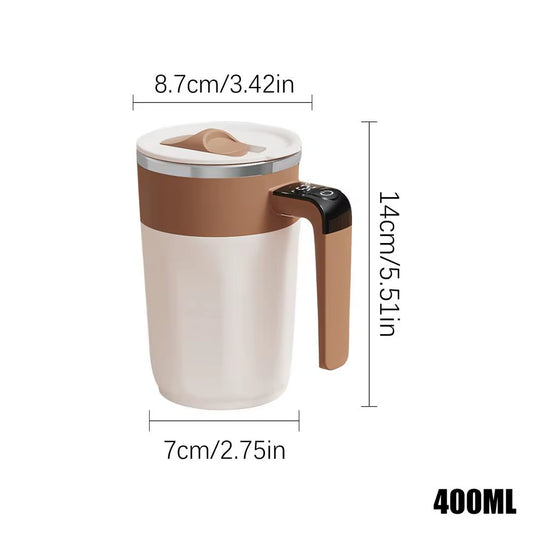 Stainless Steel Automatic Stirring Coffee Mug Portable Safe Coffee Mug USB Rechargeable Automatic Magnetic Cup for Tea Milk