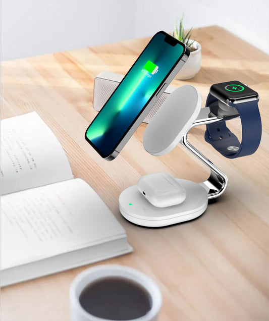Three-In-One Magnetic Wireless Charger