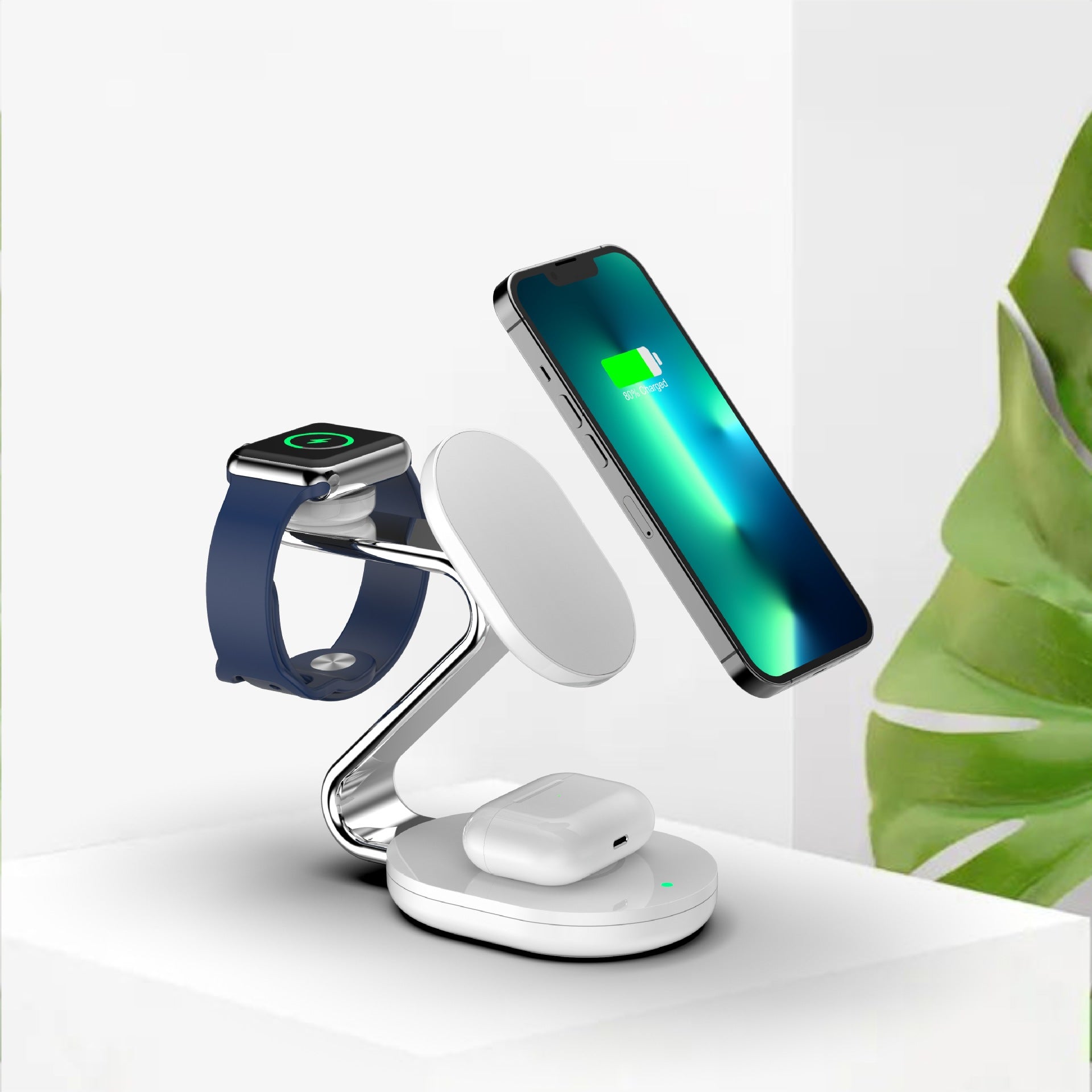 Three-In-One Magnetic Wireless Charger