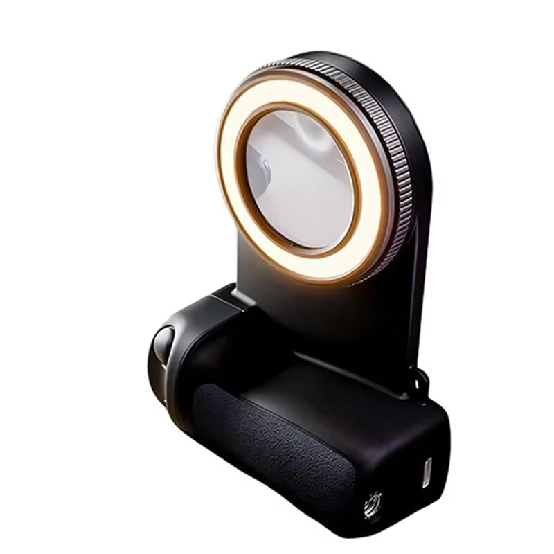 Aaael-Magsafe Smartphone Camera Shutter Grip Bluetooth Selfie Handle Camera Photo Stabilizer with LED Fill Light