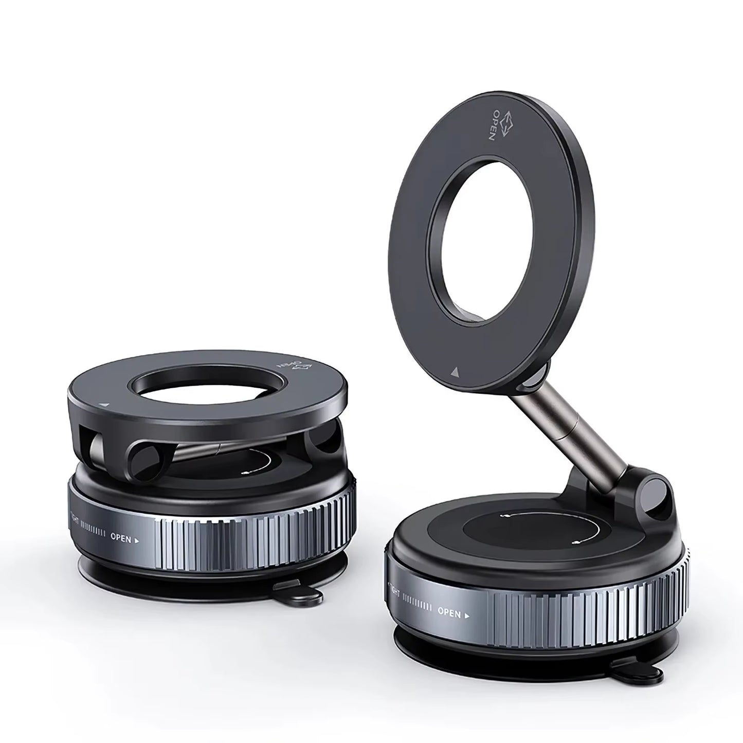 Vacuum Suction Cup Rotation 360° Magnetic Adsorption Stand Navigation Universal Stand Car Phone Magnetic Stand Mechanical