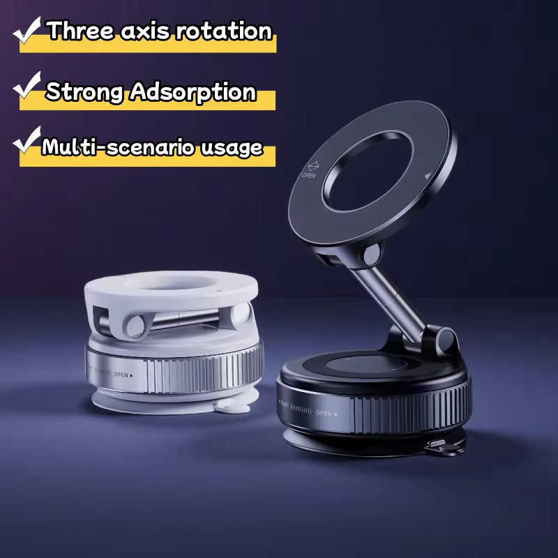 Vacuum Suction Cup Rotation 360° Magnetic Adsorption Stand Navigation Universal Stand Car Phone Magnetic Stand Mechanical